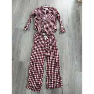 X Small flannel pajama set victoria's secret